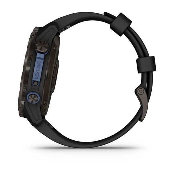 Смарт-часы Garmin Descent Mk3i - 51 мм, титан Carbon Grey DLC с черным силиконовым ремешком 010-02752-11 фото