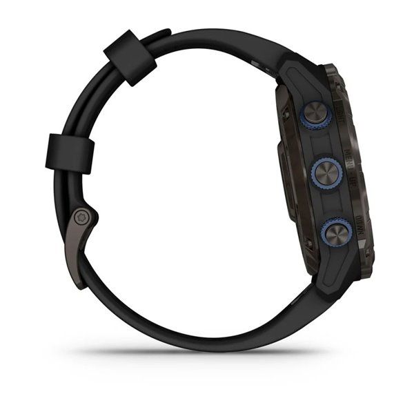 Смарт-часы Garmin Descent Mk3i - 51 мм, титан Carbon Grey DLC с черным силиконовым ремешком 010-02752-11 фото