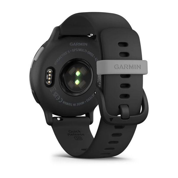 Смарт-годинник Garmin Vivoactive 5 – алюмінієвий чорний безель, чорний корпус із силіконовим ремінцем 010-02862-10 фото