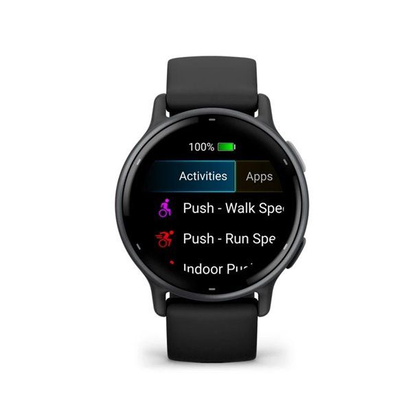 Смарт-годинник Garmin Vivoactive 5 – алюмінієвий чорний безель, чорний корпус із силіконовим ремінцем 010-02862-10 фото