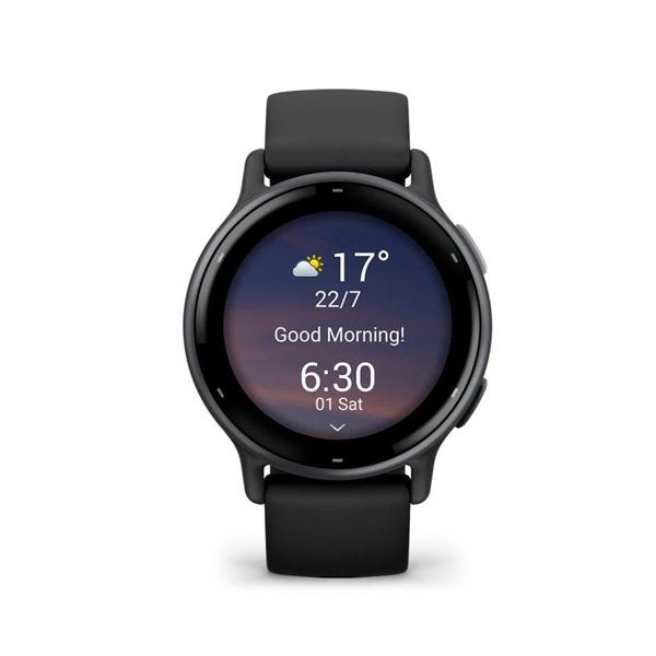 Смарт-годинник Garmin Vivoactive 5 – алюмінієвий чорний безель, чорний корпус із силіконовим ремінцем 010-02862-10 фото