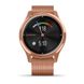 Смарт-часы Garmin Vivomove Luxe, розовое золото 18K PVD, с ремешком меланская петля 010-02241-24 фото 7