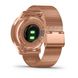 Смарт-часы Garmin Vivomove Luxe, розовое золото 18K PVD, с ремешком меланская петля 010-02241-24 фото 6