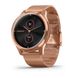 Смарт-часы Garmin Vivomove Luxe, розовое золото 18K PVD, с ремешком меланская петля 010-02241-24 фото 1