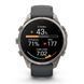 Смарт-годинник Garmin Fenix 9 Pro (47 мм) inReach з титановим корпусом і графітово-чорним силіконовим ремінцем