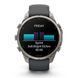 Смарт-годинник Garmin Fenix 9 Pro (47 мм) inReach з титановим корпусом і графітово-чорним силіконовим ремінцем