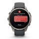 Смарт-годинник Garmin Fenix 9 Pro (47 мм) inReach з титановим корпусом і графітово-чорним силіконовим ремінцем