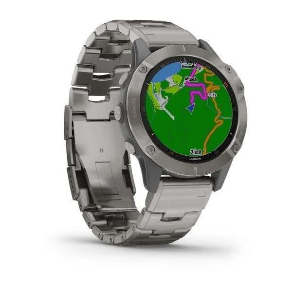 Смарт-годинник Garmin Fenix 6 Sapphire Titanium з титановим ремінцем 010-02158-23 фото