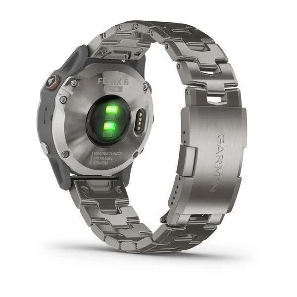 Смарт-часы Garmin Fenix 6 Sapphire Titanium с титановым ремешком 010-02158-23 фото