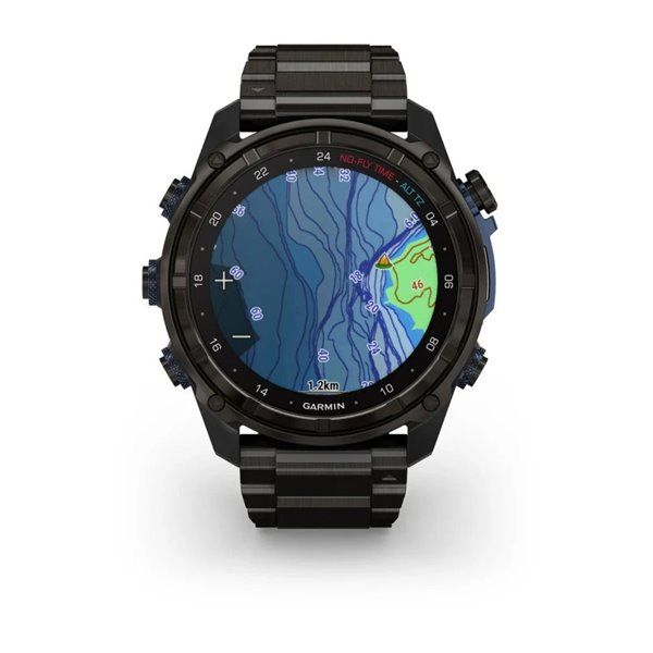 Смарт-годинник Garmin Descent Mk3i - 51 мм, титан Carbon Grey DLC  з титановим браслетом 010-02752-14 фото