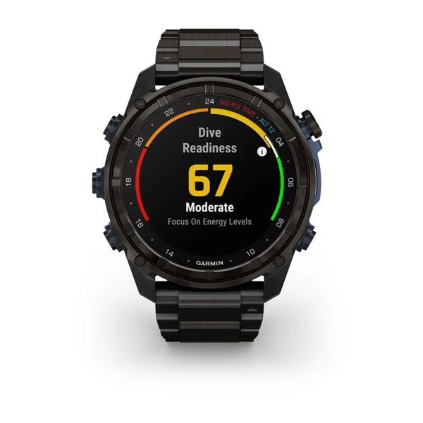 Смарт-годинник Garmin Descent Mk3i - 51 мм, титан Carbon Grey DLC  з титановим браслетом 010-02752-14 фото