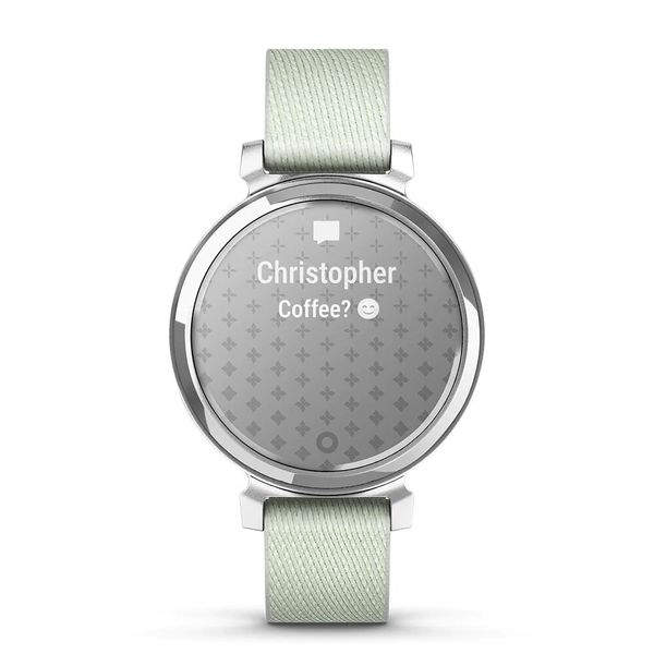 Смарт-годинник Garmin Lily 2 сріблястий з нейлоновим ремінцем сіро-шавлієвого кольору 010-02839-15 фото
