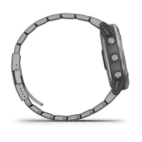 Смарт-годинник Garmin Fenix 6X Pro Solar титановий сріблястий з титановим ремінцем 010-02157-24 фото