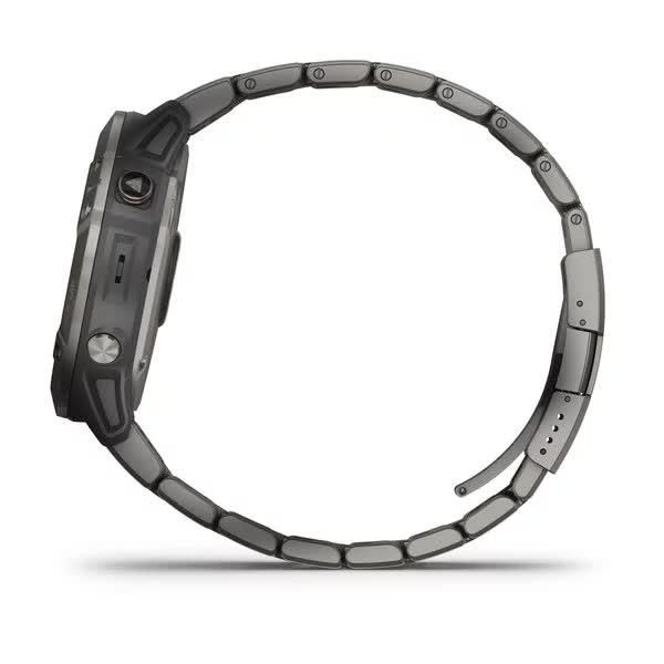 Смарт-годинник Garmin Fenix 6X Pro Solar титановий сріблястий з титановим ремінцем 010-02157-24 фото