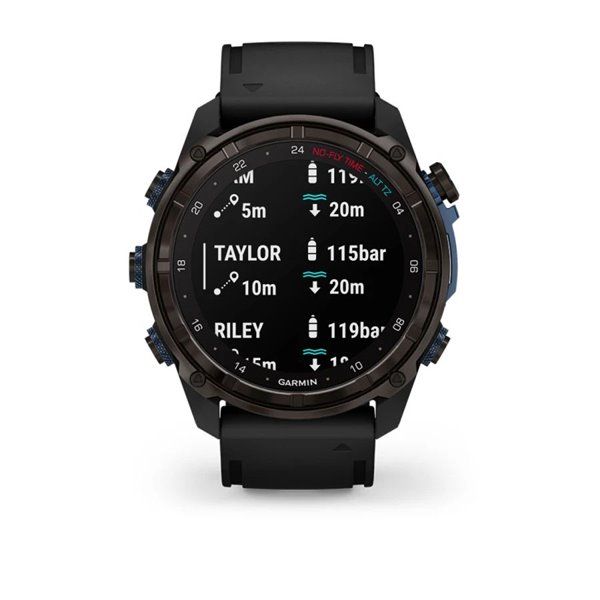 Смарт-часы Garmin Descent Mk3i - 51 мм, титан Carbon Grey DLC с черным силиконовым ремешком + трансивер Descent T2 BNDL-DMK3-51CGDT2 фото