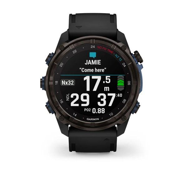 Смарт-часы Garmin Descent Mk3i - 51 мм, титан Carbon Grey DLC с черным силиконовым ремешком + трансивер Descent T2 BNDL-DMK3-51CGDT2 фото