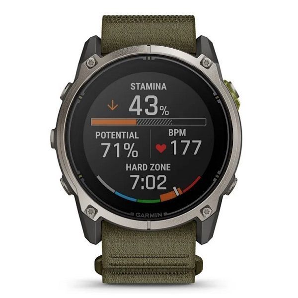 Смарт-годинник Garmin Enduro 4 з темно-оливковим тканинним ремінцем ComfortFit