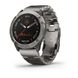 Смарт-годинник Garmin Fenix 6X Pro Solar титановий сріблястий з титановим ремінцем 010-02157-24 фото 1