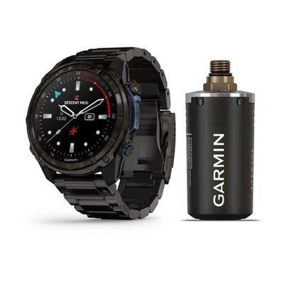 Смарт-часы Garmin Descent Mk3i - 51 мм, титан Carbon Grey DLC с титановым браслетом + трансивер Descent T2 BNDL-DMK3i-51CGTTDT2 фото