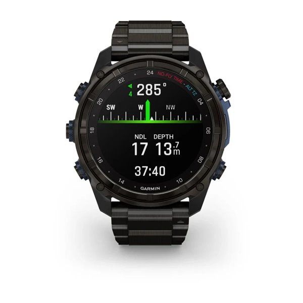 Смарт-годинник Garmin Descent Mk3i - 51 мм, титан Carbon Grey DLC  з титановим браслетом + трансивер Descent T2 BNDL-DMK3i-51CGTTDT2 фото