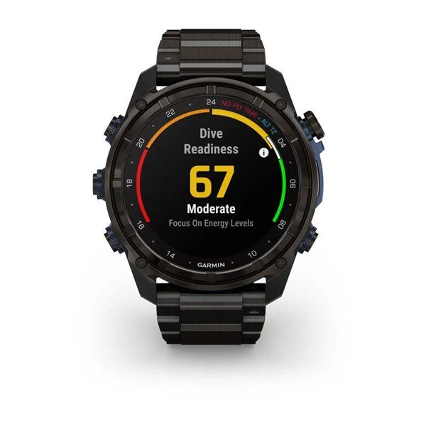 Смарт-годинник Garmin Descent Mk3i - 51 мм, титан Carbon Grey DLC  з титановим браслетом + трансивер Descent T2 BNDL-DMK3i-51CGTTDT2 фото