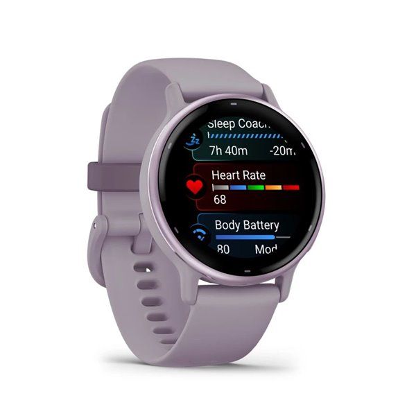 Смарт-годинник Garmin Vivoactive 5 – алюмінієвий безель кольору орхідеї, корпус кольору орхідеї з силіконовим ремінцем 010-02862-13 фото