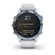 Смарт-годинник Garmin Fenix 6 Pro Solar, синій мінерал Titanium з білим ремінцем 010-02410-19 фото 7