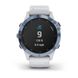 Смарт-годинник Garmin Fenix 6 Pro Solar, синій мінерал Titanium з білим ремінцем 010-02410-19 фото 6