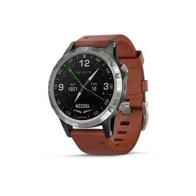 Смарт-часы Garmin D2 Delta с коричневым кожаным ремешком 010-01988-31 фото