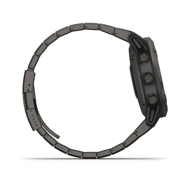 Смарт-годинник Garmin Fenix 6 Pro Solar титановий сірий з DLC-покриттям і титановим ремінцем 010-02410-23 фото