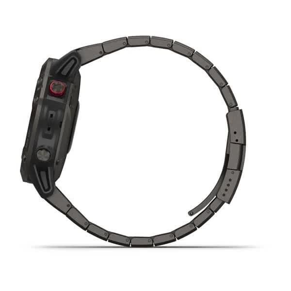 Смарт-годинник Garmin Fenix 6 Pro Solar титановий сірий з DLC-покриттям і титановим ремінцем 010-02410-23 фото