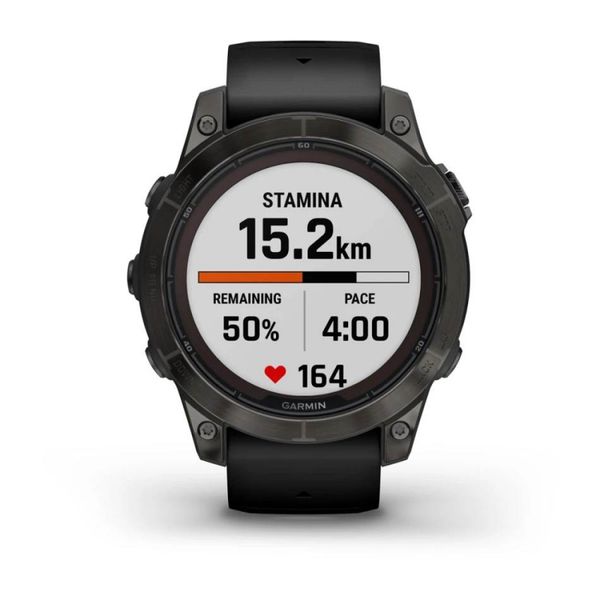 Смарт-часы Garmin Fenix 7 Pro - Sapphire Solar Edition - темно-серый титан DLC Carbon с черным ремешком 010-02777-11 фото