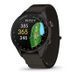Смарт-годинник Garmin Approach S72 (43 мм) з титановим безелем Carbon Gray/Heritage Bronze DLC і тканинним ремінцем ComfortFit Pebble Grey 010-04147-02  фото 1