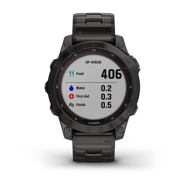 Смарт-годинник Garmin Fenix 7 Sapphire Solar титановий сірий DLC з сірим титановим DLC браслетом 010-02540-39 фото