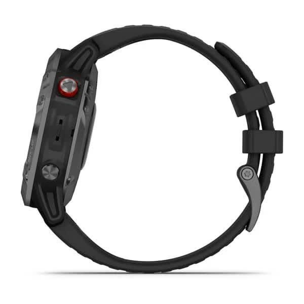 Смарт-годинник Garmin Fenix 6 Pro Solar сірий з чорним ремінцем 010-02410-15 фото