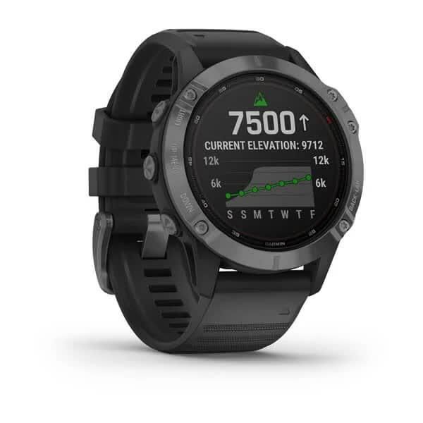 Смарт-годинник Garmin Fenix 6 Pro Solar сірий з чорним ремінцем 010-02410-15 фото