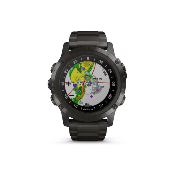 Смарт-годинник Garmin D2 Delta PX з титановим браслетом DLC 010-01989-31 фото