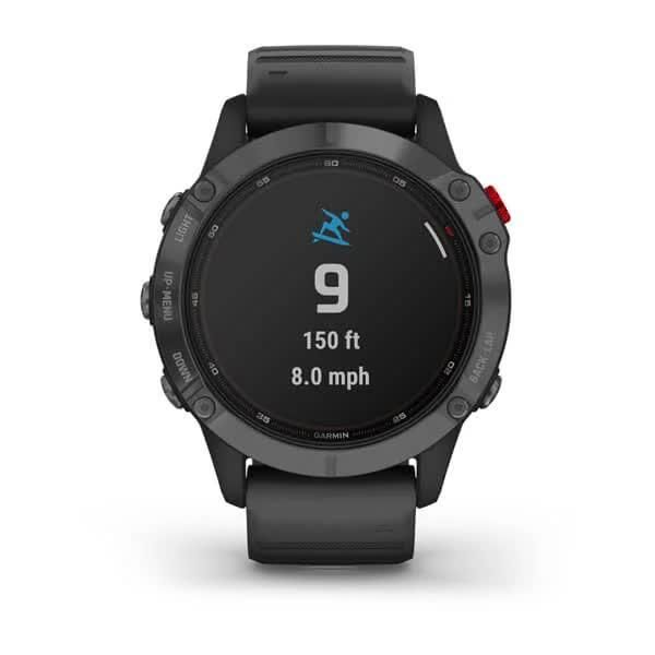 Смарт-часы Garmin Fenix 6 Pro Solar серые с черным ремешком 010-02410-15 фото