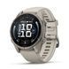 Смарт-годинник Garmin Fenix 9 (43 мм) з титановим корпусом і сірим силіконовим ремінцем