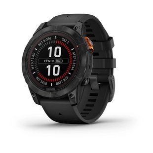 Смарт-годинник Garmin Fenix 7 Pro - Solar Edition - сланцево-сірий з чорним ремінцем 010-02777-01 фото