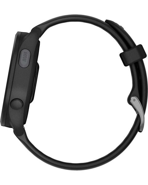 Смарт-часы Garmin Forerunner 165, черный/сланцево-серый силиконовый ремешок 010-02863-20 фото