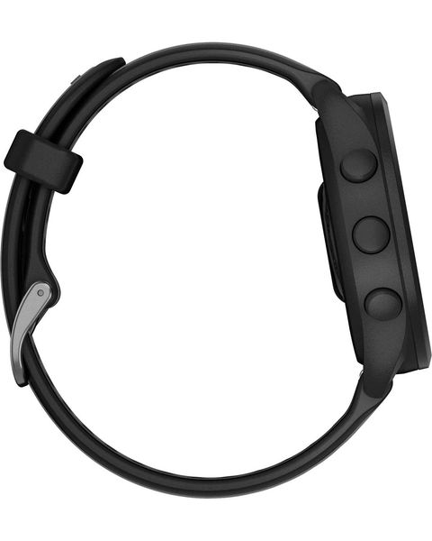 Смарт-часы Garmin Forerunner 165, черный/сланцево-серый силиконовый ремешок 010-02863-20 фото