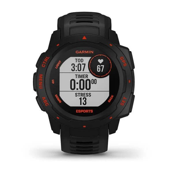 Смарт-годинник Garmin Instinct Esports Black Lava на чорному ремінці 010-02064-72 фото