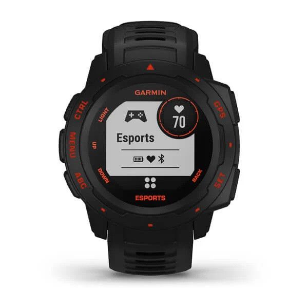 Смарт-годинник Garmin Instinct Esports Black Lava на чорному ремінці 010-02064-72 фото