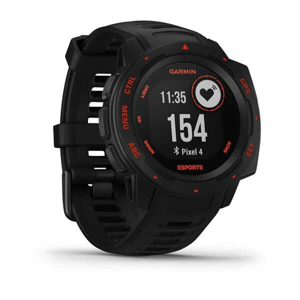 Смарт-часы Garmin Instinct Esports Black Lava на черном ремешке 010-02064-72 фото