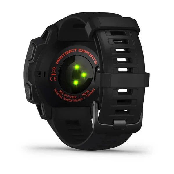 Смарт-годинник Garmin Instinct Esports Black Lava на чорному ремінці 010-02064-72 фото