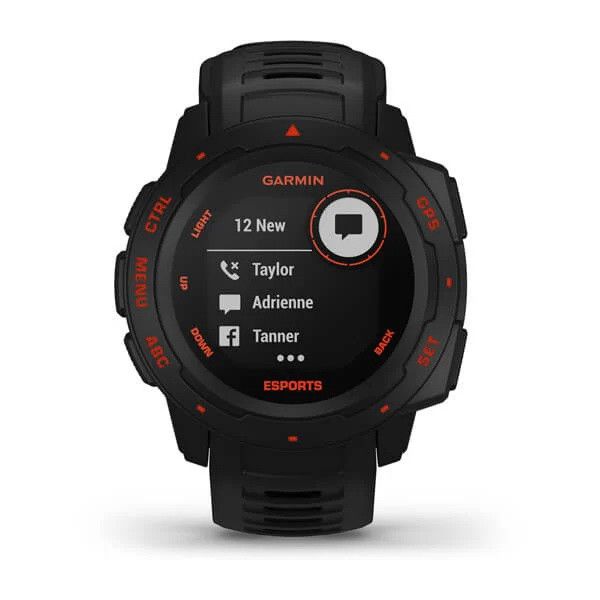 Смарт-годинник Garmin Instinct Esports Black Lava на чорному ремінці 010-02064-72 фото