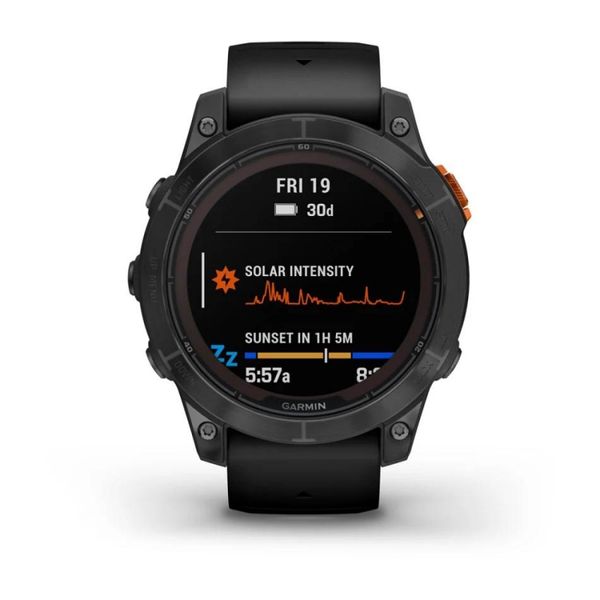 Смарт-годинник Garmin Fenix 7 Pro - Solar Edition - сланцево-сірий з чорним ремінцем 010-02777-01 фото