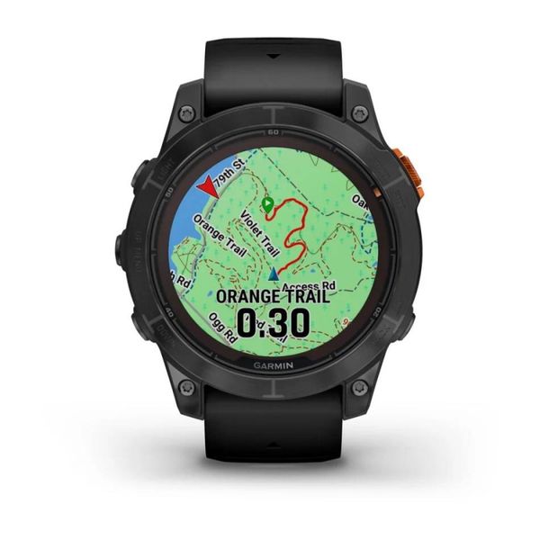 Смарт-годинник Garmin Fenix 7 Pro - Solar Edition - сланцево-сірий з чорним ремінцем 010-02777-01 фото