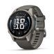 Смарт-годинник Garmin Fenix 9 (43 мм) з титановим корпусом і силіконовим ремінцем кольору гальки